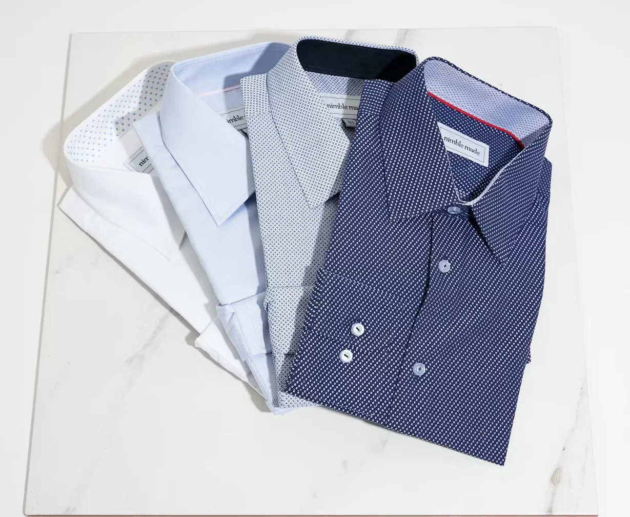 Men's woven shirt production
